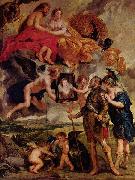 Heinrich empfangt das Portrat Maria de Medicis, Peter Paul Rubens
